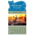 Sportsmen Full Color Press-N-Stick Calendar